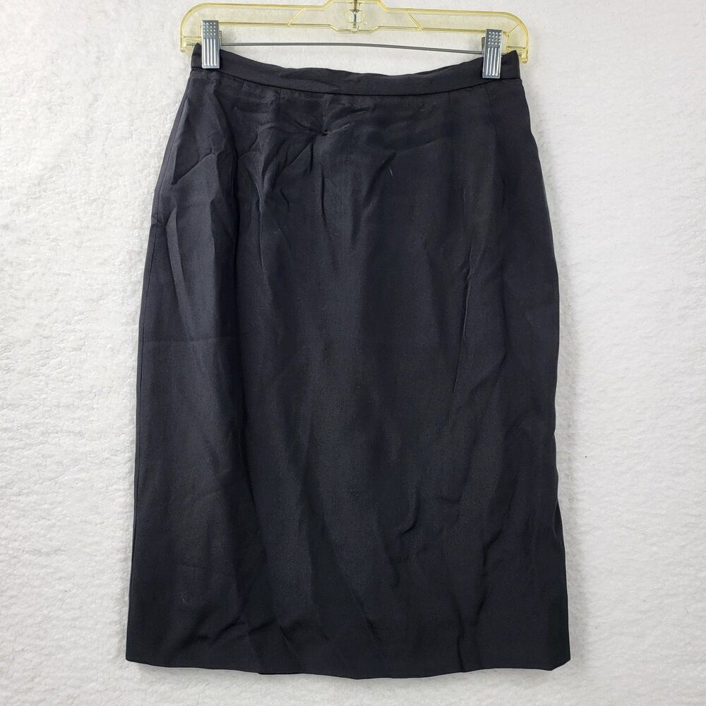 🩵SAKS FIFTH AVENUE women's black straight skirt vintage (no size tag)